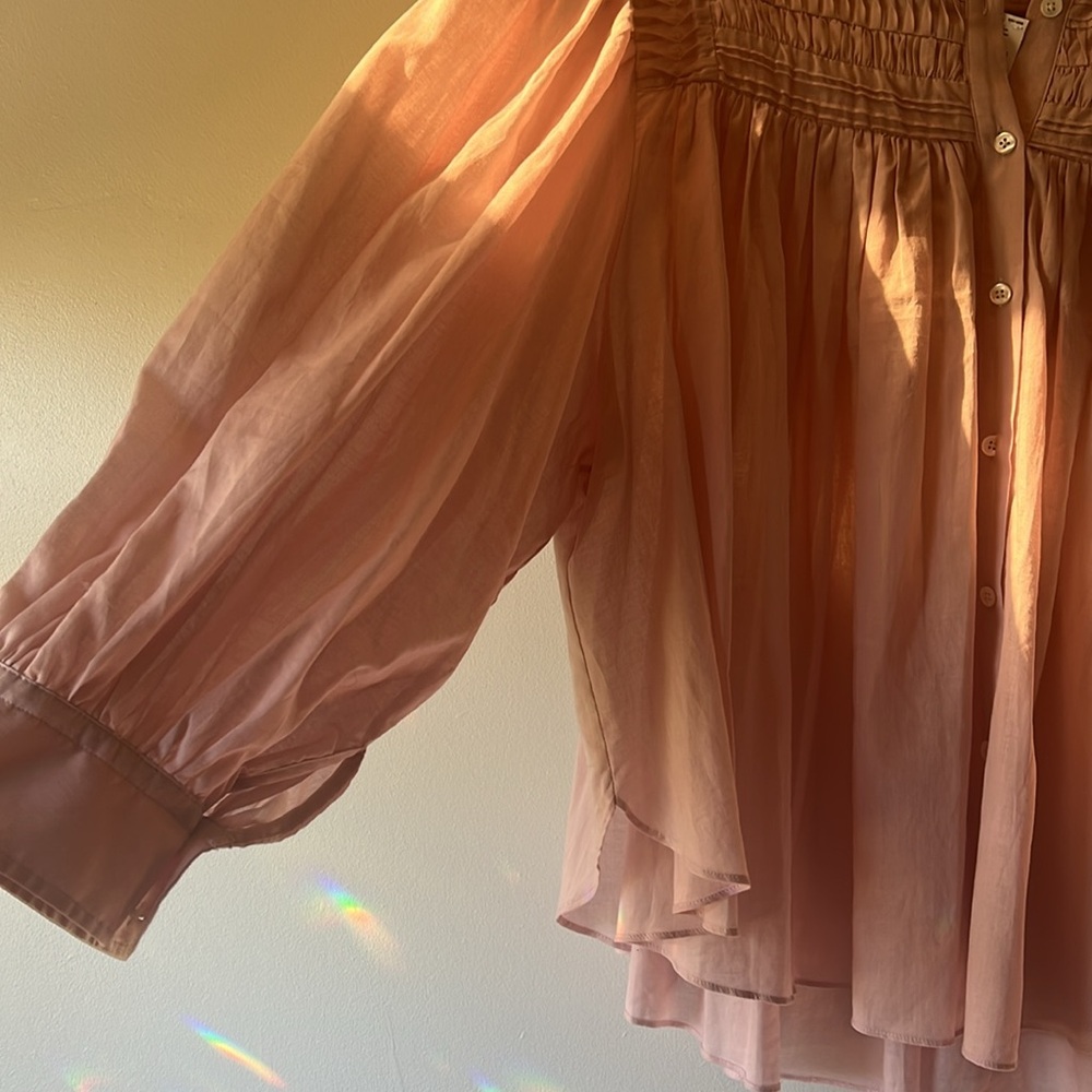 Banana republic pintuck swing blouse - Picture 7 of 12